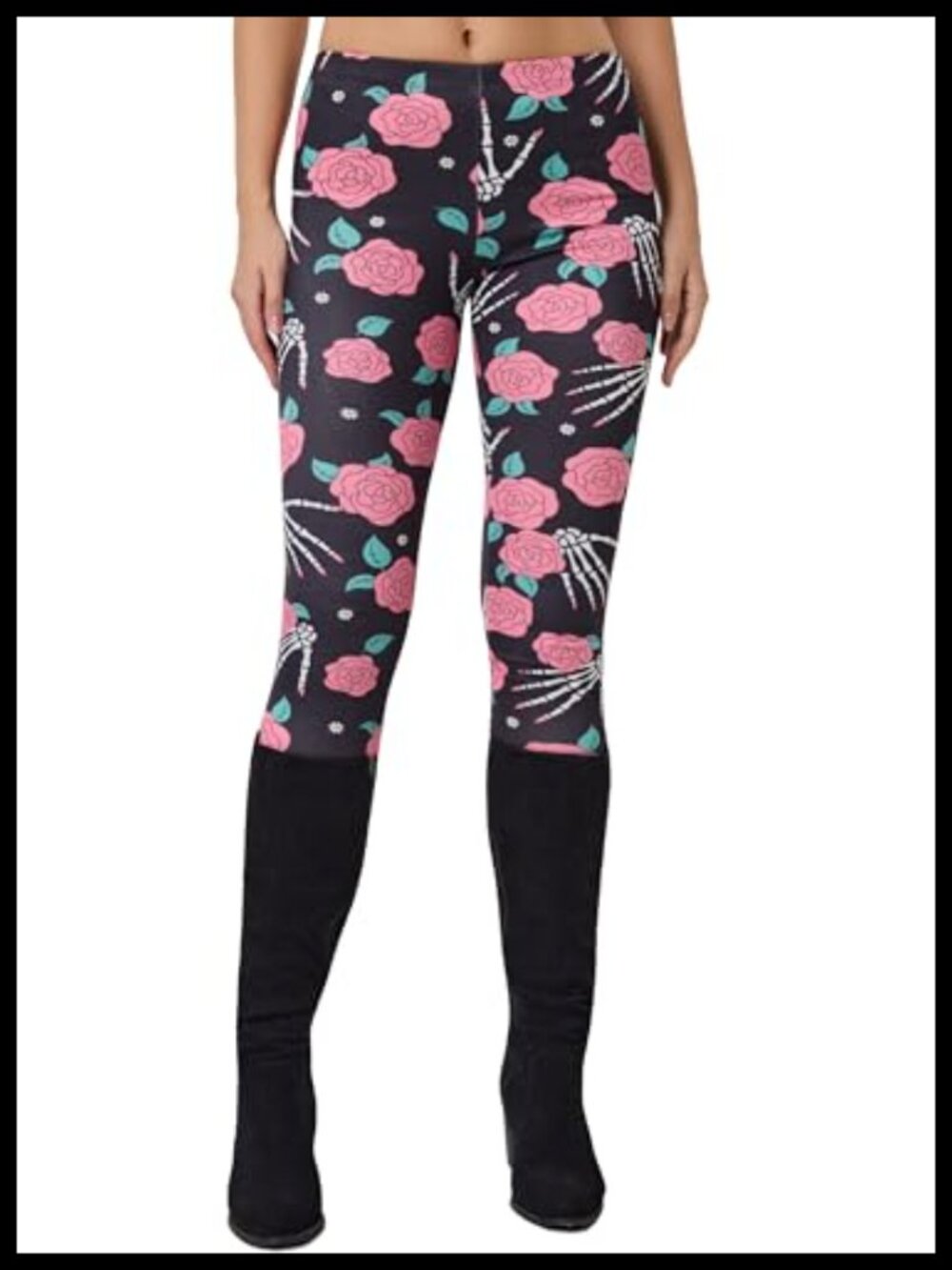 Women's Soft Stretch Leggings Full Length Elastic Waist Casual Party Halloween